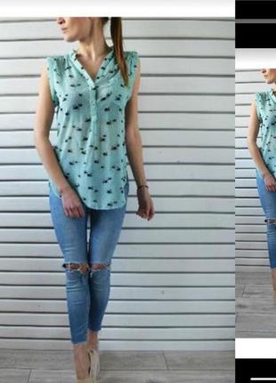 Блуза с лебедями