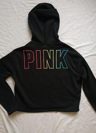 Худи, толстовка укороченная виктория сикрет,pink victoria's secret