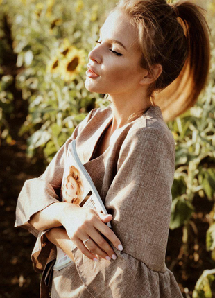 Льняное платье кимоно кардиган кимоно назапах под лён льняне плаття сукня з льону кімоно