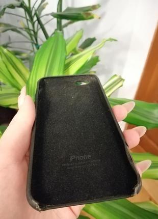 Класичний чорний силіконовий бампер айфон 6/6s чорний силіконовий чохол iphone 6, 6s|обмін5 фото