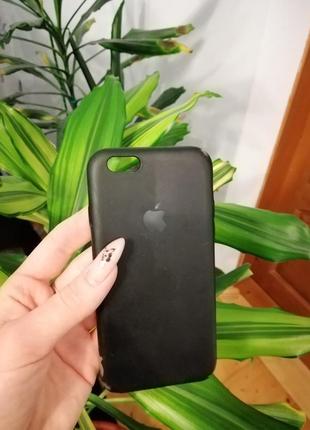 Класичний чорний силіконовий бампер айфон 6/6s чорний силіконовий чохол iphone 6, 6s|обмін3 фото