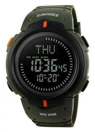 Часы наручные мужские skmei 1231ag army green. цвет: зеленый