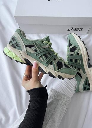 Отличные кроссовки asics gel-sonoma 15-50 ivy black зелёные с чёрным унисекс 36-45 р9 фото