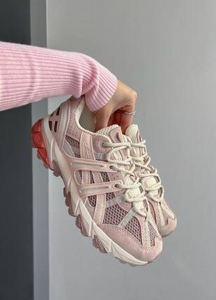 Неймовірні жіночі кросівки asics gel-sonoma 15-50 white peach fawn пудрові з бежевим