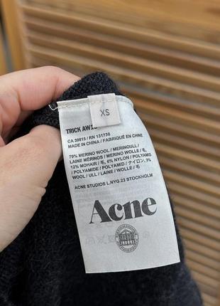 Свитер из мериноса и мохера acne studios