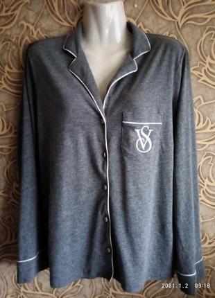 (140)домашняя пижамная кофта victoria's secret/размер xs/s
