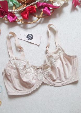 Шикарный мягкий бюстгальтер минимайзер с кружевом m&s 🌺💜🌺