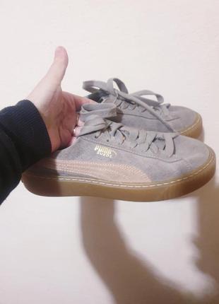 Puma suede platform оригинал р.37.5 натуральна замша2 фото