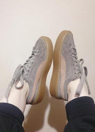 Puma suede platform оригинал р.37.5 натуральна замша1 фото