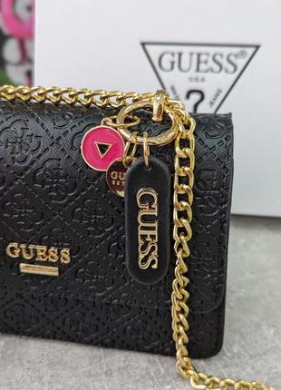 Сумка клатч guess на три отделения4 фото