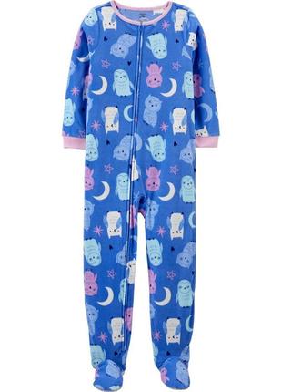 Cлип пижама пижамка флис человечек кигурумы для девочки оригинал картерс carters