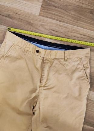 Брюки брюки мужские яркие желтые бежевые широкие прямые charles tyrwhitt, размер l (w34)8 фото