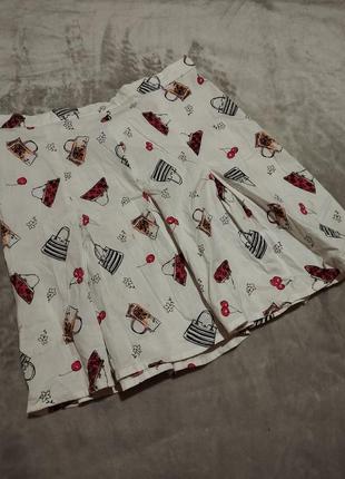 Юбка мини клеш