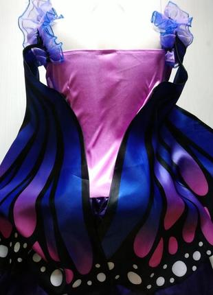 Карнавальное платье бабочка с крыльями3 фото