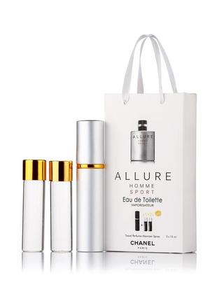 Chanel allure homme sport, 3x15 ml, lux якість, подарунковий набір!