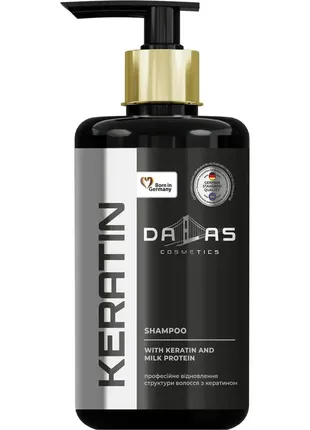 Шампунь dalas keratin з кератином, колагеном і молочним протеїном, 1 л.