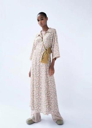 Zara макси платье