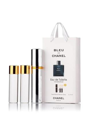 Chanel bleu de chanel, 3x15 ml, lux якість, подарунковий набір!