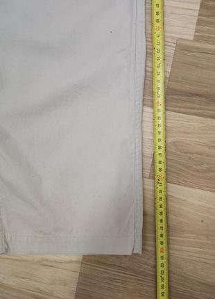 Брюки штани чоловічі яскраві бежеві на резинці широкі прямі cotton, розмір l8 фото