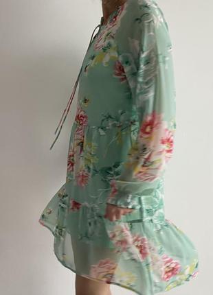 Шифоновое платье цветочный принт shein2 фото