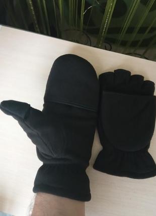 Флисовые перчатки без пальцев, рукавицы зуда5 фото