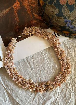 Розкішне кольє/ натуральний камінь і срібло 825