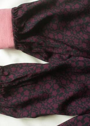 Бордовое платье в мелкие цветочки миди женское boden, размер s, m6 фото