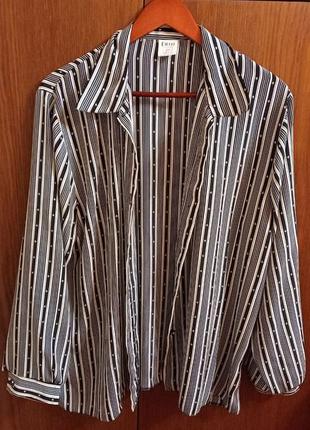 Легкая рубашка circle в черно-белую полоску