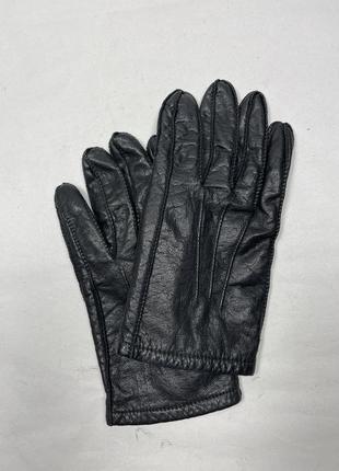 Мужские кожаные перчатки на подкладке1 фото