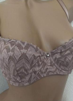 Комплект цвета пудры тм "алюр" балконет и трусики слип