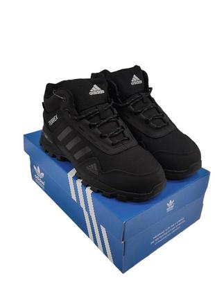 Зимние кроссовки adidas terrex black (мех)