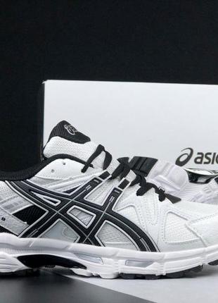 Чоловічі кросівки asics gel kahana 8 білі з чорним2 фото