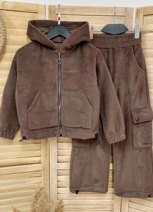 Теплый флисовый костюм