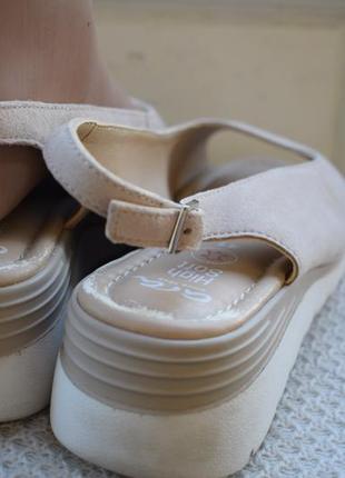 Замшевые летние туфли босоножки сандали сандалии ара ara soft р. 41 26 см4 фото
