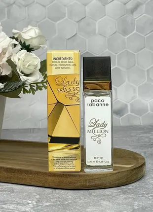 Paco rabanne lady million женский мини парфюм 40 мл