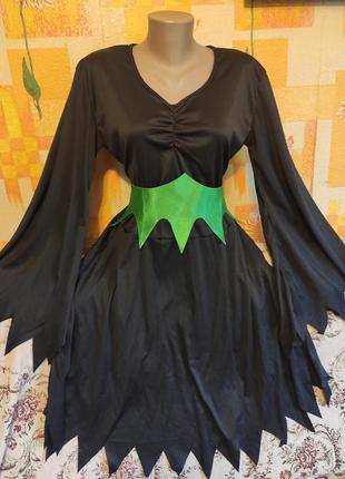 Карнавальное платье на хелловин леди вамп, ведьмочка, размер 10-12