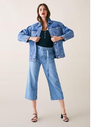 Джынсовая куртка zara xs, s