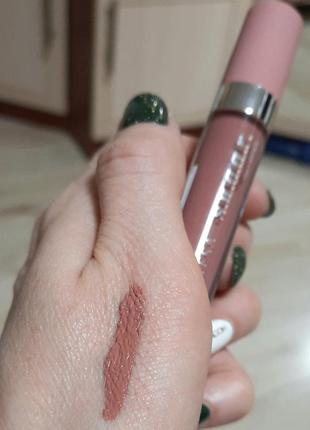 Жидкая матовая помада для губ claresa s.u.g.a.r mat lipstick, 03 goddess, 5 мл4 фото