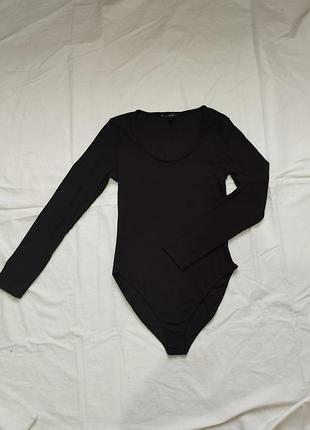 Чорний боді рубчик