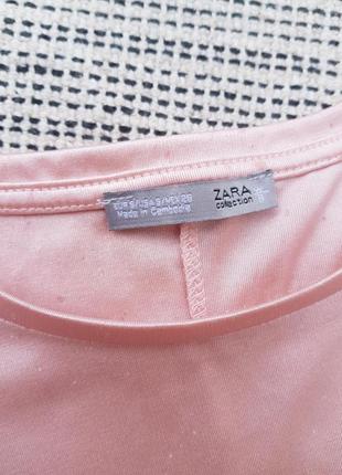 Нежная роскошная шелковая футболка туника zara4 фото