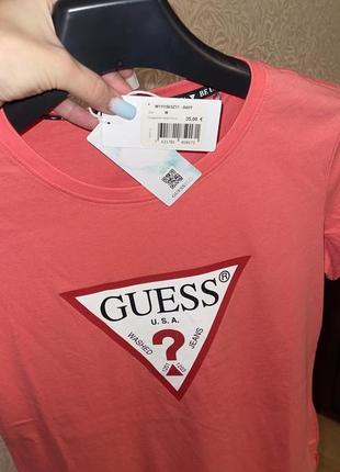 Футболка оригинал guess брендовая футболка новая коллекция