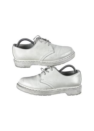 Dr martens 1461 mono white туфли белые