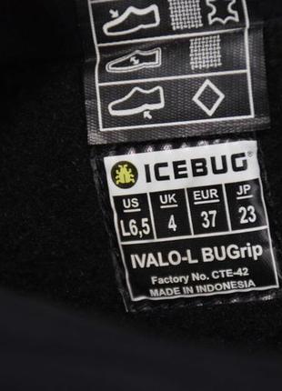 Icebug ivalo-l bugrip термоботинки черевики жіночі зимові шипи мембрана. оригінал. 37 р./24 см.9 фото