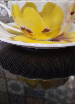Чашка з блюдцем фарфор китай2 фото