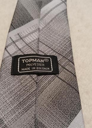 Якісна стильна брендова краватка topman made in britain 🇬🇧5 фото