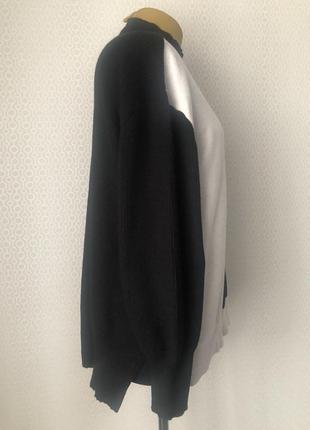Стильный свитер оверсайз колорблок от river island, размер  l (до 3xl)3 фото