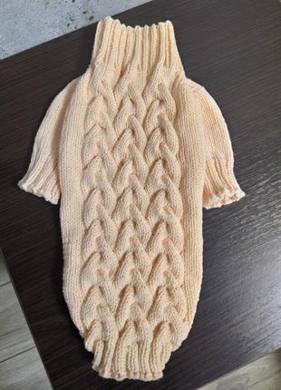 Вязаные свитера для собак4 фото