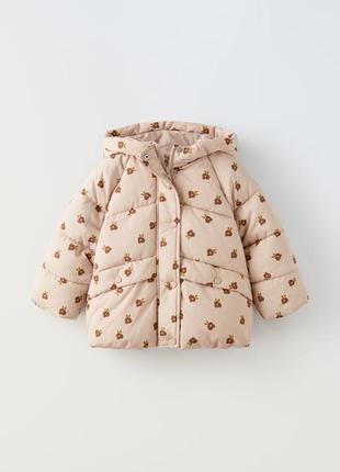Детская стеганая куртка пальто зара zara 5644/5652 фото