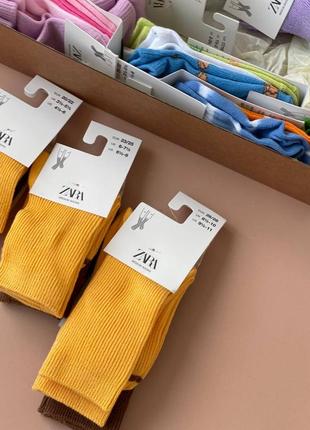 Набір шкарпеток zara 20-22 розмір 12-24міс