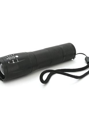 Ліхтар ручний bailong bl-1831-t6, 1led cree xm-l t6, 3w, 3 режими, zoom, 18650/1400mah (перехідник 3*aaa),